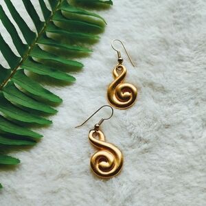 Anne Klein Gold Spiral Earrings